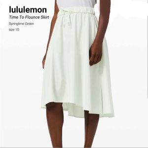 Lululemon Time To Flounce Skirt Springtime sz10